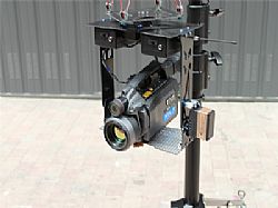 Soporte para fotografía aérea desde zeppelín con cámara termográfica