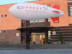 Fotografía aérea desde zeppelín de helio